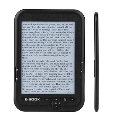 E-paper portatile da 6 '' con risoluzione 800x600 + lettore audio, lettore di e-book E-book con schermo a inchiostro elettronico Disponibile in 29 lin