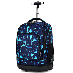 Trolley per la scuola, 45,7 cm, modello fantasy, zaino con ruote, ad alta capacità, unisex, per ragazzi e ragazze, studenti e scale Galaxy Constellati en oferta