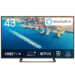 Hisense H43BE7200 Smart TV LED Ultra HD 4K 43", HDR10, Dolby DTS, Single Stand Slim Design, Tuner DVB-T2/S2 HEVC Main10 [Esclusiva Amazon - 2019] precio