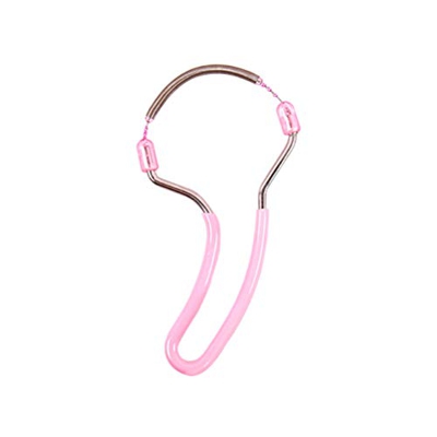 supvox dispositivo di eliminazione dei peli facciale rimuovi peli Nella Primavera attrezzi per infilare L' epilatore di Mano (Rosa)