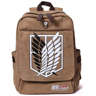 Kicat® Attack on Titan Cosplay Zaino (Marrone)