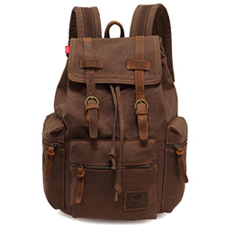 Vintage Canvas Zaino di Tela Borse da Uomo Daypack per uomo marrone precio