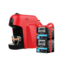Bialetti Macchina Caffè Espresso Smart per Capsule in Alluminio sistema Bialetti il Caffè d'Italia, Red + 32 CAPSULE OMAGGIO en oferta