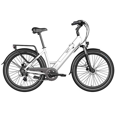 Legend Milano 36V14Ah, Bicicletta elettrica Unisex Adulto, Bianco Artic, Batteria 36V 14Ah (504Wh), Autonomia 100 km