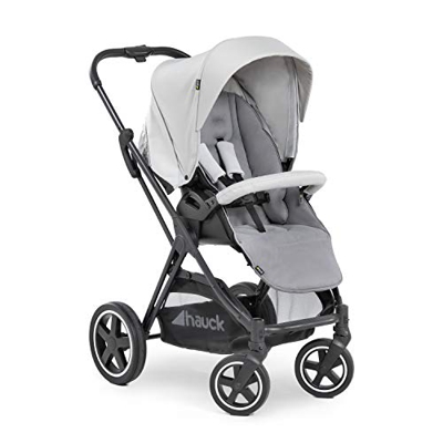 Hauck Mars Passeggino con Copri Gambe fino a 25 Kg, Reversibile, Capota Grande, Pieghevole Compatto, Compatibile con Navicella e Ovetto, Ampio Cesto A