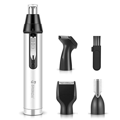 Taglia peli naso, Rasoio barba elettrico, Trimmer di Precisione per Naso, Orecchie, Barba, Sopracciglia, Viso e Corpo, Rimozione di Peli per Uomo e Do