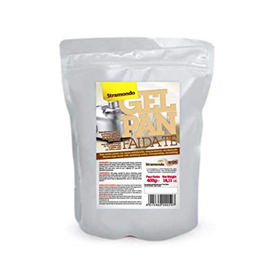 Base Per Gelato Pronta In Polvere 400 GR con uso GELATIERA - Emulsionante Stabilizzante Addensante - con farina semi di carruba & guar