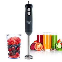 ECODE Frullatore a Immersione Titanmix Essential ECO-442 Doppia Lama in Titanio, Bicchiere Misurino 600 ml, Acciaio Inossidabile 304, 600 Watt, Grigio características