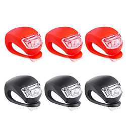 TeeFly Set luci di Sicurezza a LED, Luce di Avvertimento 6PCS per Passeggino Bambini Borsa a Tracolla Night Runner Cani da Montagna rimorchio Leggero  características