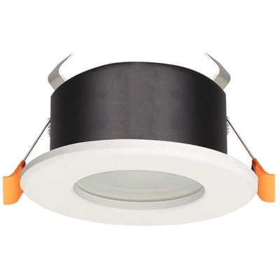 Supporto faretto LED waterproof IP65 fisso tondo BBC bianco - ARUM LIGHTING