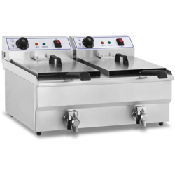 Friggitrice elettrica - 2 x 16 litri - 230 V - ROYAL CATERING en oferta
