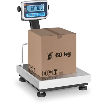 TEM Bilancia A Piattaforma Tarabile Di Precisione 60 Kg 20 G Abs Acciaio Inox Lcd