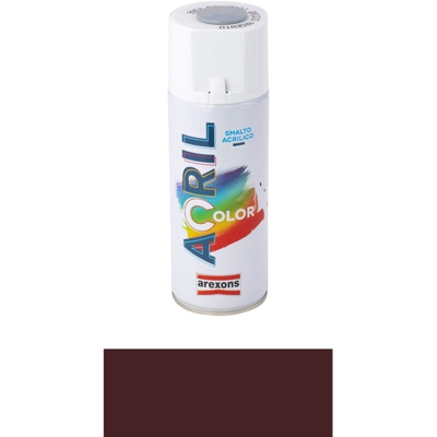 Smalto spray Acricolor – 400 ml tonalità grigio e marrone - Colore: Marrone Scuro - AREXONS