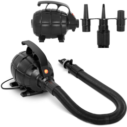Pompa Ad Aria Elettrica Per Materassino Gommone Piscina Nera 4 Bocchette 500 W - GYMREX características