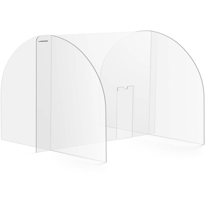 Parafiato In Plexiglass Protettivo Parasputi 80x60 cm Apertura 25x12 cm - UNIPRODO