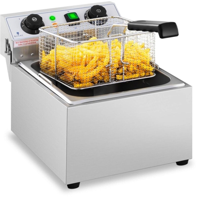 Royal Catering Friggitrice Elettrica con Timer Incorportato 10L 230V 3200W