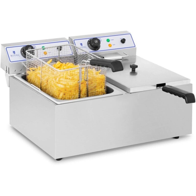 Friggitrice elettrica - 2 x 17 litri - ROYAL CATERING