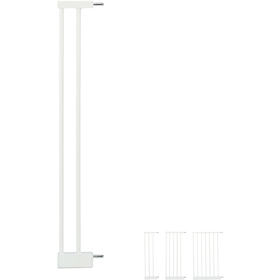 Estensione per Cancelletto di Sicurezza, Prolunga, Sistema ad Incastro, per Scale, L: 10 cm, Bianco - RELAXDAYS