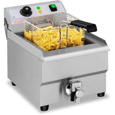 Friggitrice Elettrica con Rubinetto di Scarico 16L 230V 3500W - Royal Catering