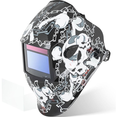 Maschera Da Saldatore Casco Per Saldare Saldatura Visiera Automatica 98 x 55 mm - STAMOS