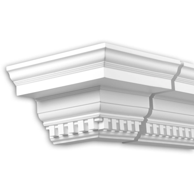 Profhome Decor - Angolo esterno Profhome 432311 cornice per esterno elemento angolore elemento di facciata design classico senza tempo bianco