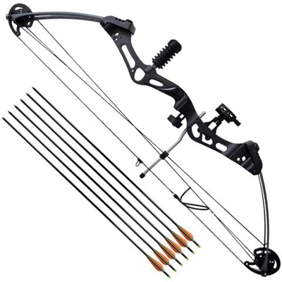 Arco Composito Per Adulti Con Accessori E Frecce In Fibra Di Vetro