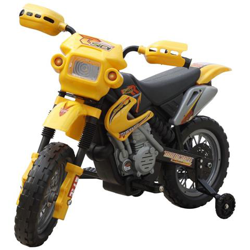 Minimoto Cross Elettrica Per Bambini, Gialla en oferta