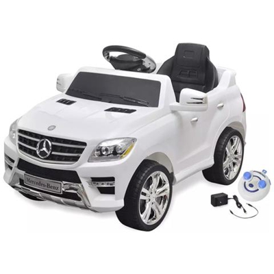 Macchina Cavalcabile Mercedes Benz Ml350 Bianca 6v Con Telecomando
