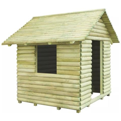 Casetta Per Bambini In Legno Di Pino Impregnato 167x150x151 Cm