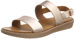 Fitflop Stud Barra Sandal-Leather, Punta Aperta Donna, Rosa (Rose Gold 323), 42 EU precio