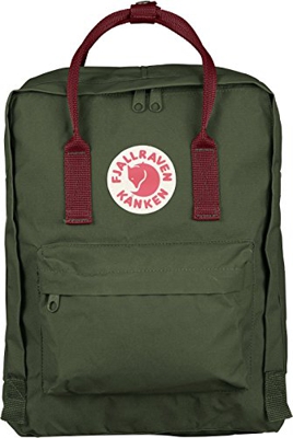 Fjällräven Kånken - Zaino Unisex, 13 cm x 27 cm x 38 cm, 16 L, Verde (Forest Green/Ox Red)
