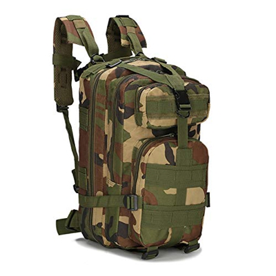 PULUSI 20-35L Militare Zaino Tattico Army Assault Pack Molle Bug Out Bag Zaino Zaini per Outdoor Escursionismo, Campeggio Arrampicata Verde militare (