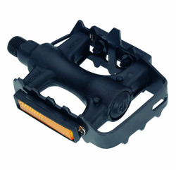 Point 09006100 - Pedali per mountain-bike/ciclocross, in plastica e acciaio, colore: Nero, 2 Pedali características