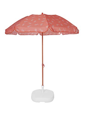 Ezpeleta Ombrellone da spiaggia | Ombrellone pieghevole | Protezione solare UPF 50 + | Include custodia | Tessuto stampato e barra colorata | Tessuto 