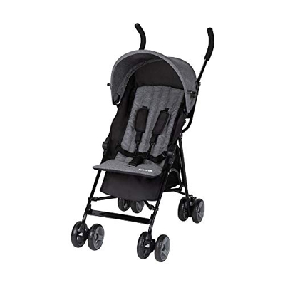 Safety 1st Kiplo, Passeggino Leggero, Ultracompatto, da Viaggio, con Capottina e Cestello, Pieghevole, Black Chic