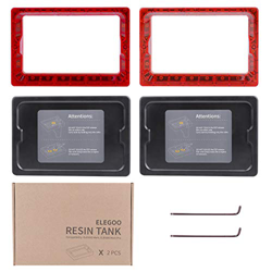 ELEGOO Serbatoio in resina plastica a 2 pezzi con 2 coperchi e rivestimento di rilascio FEP preinstallato, serbatoio in resina per ELEGOO Mars, fotone en oferta