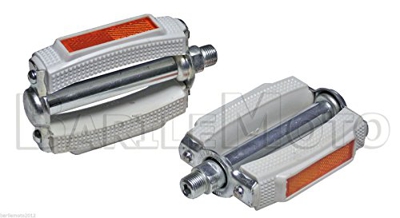 Coppia Pedali Bici City Bike - Graziella - Olanda - R - Bacchetta - Sport Bianco