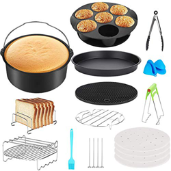 QAQGEAR Accessori per friggitrice ad aria Set di pentole a pressione da 112 Adatto per accessori per friggitrice da 3,5QT-7.2QT Deluxe Set griglia da  precio
