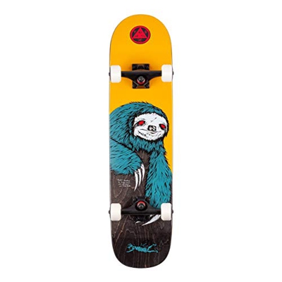 Welcome Sloth Factory - Skateboard completo su scaled Down Bunyip Gold 19,7 cm