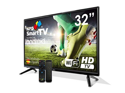 TV LED 32" HD NPG Smart TV Android + Smart Control | WiFi DVB-T2 H.265 PVR Quad Core