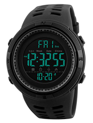 RSVOM Orologi da Polso da Uomo - 50M Impermeabili Digitale Orologi Sportivi da Uomo Militare Orologio con quadrante Nero LED con Sveglia/Il Conto alla características