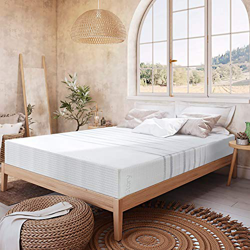 BedStory - Materasso 140 x 190 cm, in lattice infuso, struttura a mulltistrati per migliorare il sonno, mi-morbido, traspirante, antiacaro, rivestimen precio