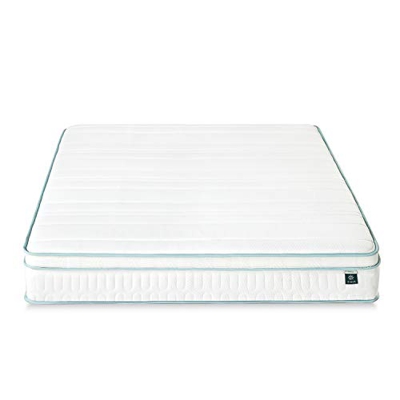 Zinus Materasso Ibrido con molle e Memory Foam, Certificato Oeko-Tex, 100x200x20cm