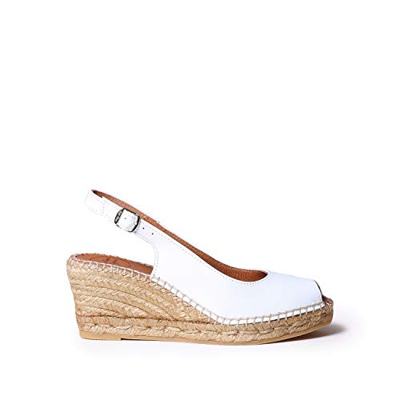 Espadrilla da Donna in Pelle - CROACIA Bianco, 40 EU