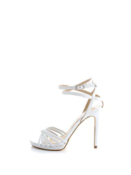 Guess Tonya (Sandal)/Leather, Scarpe con Cinturino alla Caviglia Donna, Bianco, 40 EU en oferta