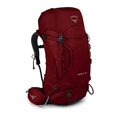 Osprey Kestrel 38, Hiking Pack Uomo, Rogue Red, M/L
