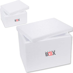 THERM-BOX Set XL & S Styrofoam Box Thermobox per Bevande Alimentari Styrofoam Cool Box Mantenere Caldo Box Box Calore Riutilizzabile características