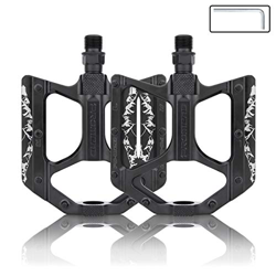 zedela Pedali flat mtb in Alluminio, Anti-Slittamento pedali bici 9/16" Sealed Cuscinetto, Pedali Bicicletta per Bici MTB/BMX/Bici da Strada precio