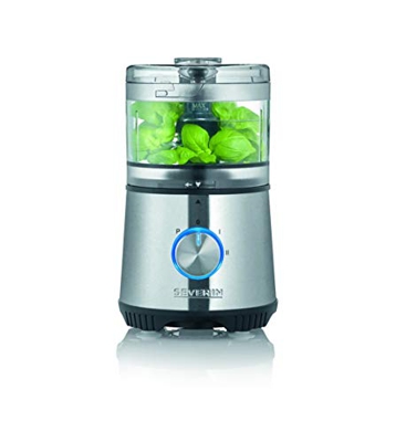 SEVERIN KM 3865 Tritatutto Compatto, Acciaio Inox Spazzolato/Nero