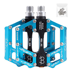 Pedali della Bicicletta Pedale della Bici in Alluminio Ciclismo/Strada Mountain MTB/BMX Pedale della Bici con Pedali Super Bearing Platone Stabile con en oferta
